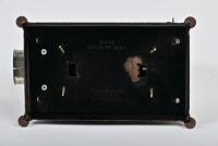 TOASTER: A circa 1950s electrictric toaster and toast rack, no cord, 21cm high, 21cm wide, 13cm deep - 3