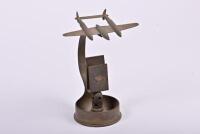 TRENCH ART: An Australian trench art featuring the de Havilland Vampire&nbsp;made from a shell case and bullets, 20cm high