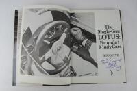 LOTUS: 'The Single-Seat Lotus -Formula 1 and Indy' hardcover book authored and signed by Doug Nye. - 3