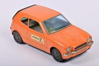 HONDA: A vintage Japanese Nomura Honda Z tin plate toy car. Circa 1970's