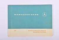 MERCEDES-BENZ: An original 1970 'MERCEDES-BENZ - Directives for the Manufacture of Bodies on Mercedes-Benz Truck Chassis' instruction booklet (Part No.352 584 12 00)