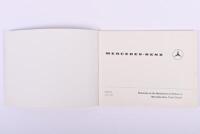 MERCEDES-BENZ: An original 1970 'MERCEDES-BENZ - Directives for the Manufacture of Bodies on Mercedes-Benz Truck Chassis' instruction booklet (Part No.352 584 12 00) - 2