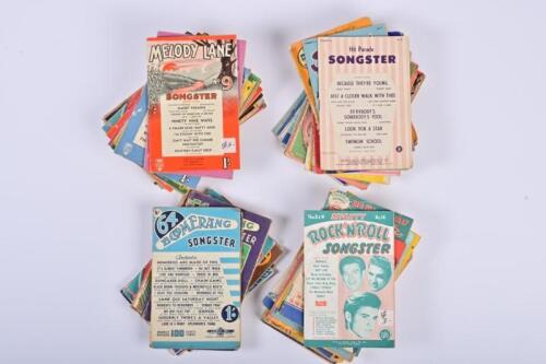 SONGSTER: A collection of approximately 60 Songsters, including Boomerang, Chappell Morris and Broadcast
