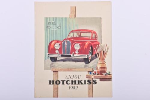 HOTCHKISS: An original 1952 'HOTCHKISS' sales brochure. French text