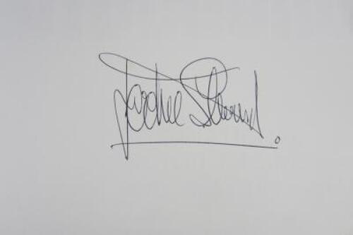 AUTOCOURSE: A 1973/74 edition of Autocourse signed by Jackie Stewart.