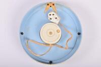WALL CLOCK: A mid century sky blue Metamec wall clock, 22cm diameter - 2