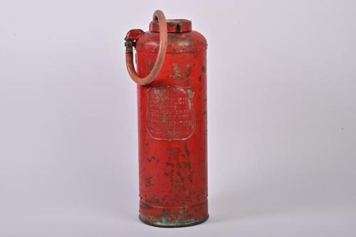 FIRE HYDRANT: A circa 1950-1963 Wormald Brothers 'Simplex' fire extinguisher, 50cm high
