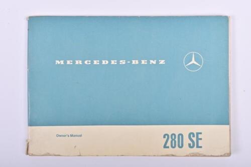 MERCEDES-BENZ: An original 'MERCEDES-BENZ 280 SE' Owner's Manual (Edition A)