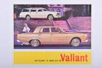 VALIANT: A CHRYSLER AUSTRALIA LTD 'Valiant 225 SLANT '6' AND 273 V8' colour sales brochure