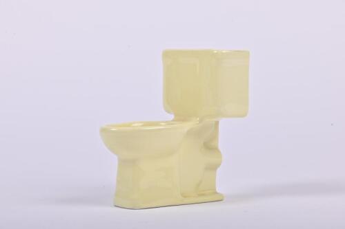 SALESMAN'S SAMPLE: An Armitage Ware SALESMAN'S sample of a toilet bowl, 12cm high