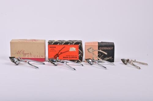 HAIR CLIPPERS: 4 sets of clippers, 3 in original boxes