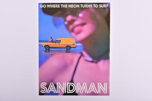 SANDMAN: A 1977 Holden 'SANDMAN' colour sales brochure