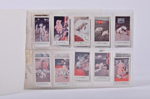 CIGARETTE CARDS: A full set of 25 John Player & Sons Bonzo the Dog cigarette cards from 1923, depicting Bonzo the Dog by G E Studdy, in album