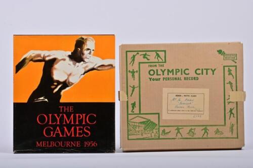 OLYMPICS: A hardcover book 'The Olympic Games, Melbourne 1956', in dust jacket and box