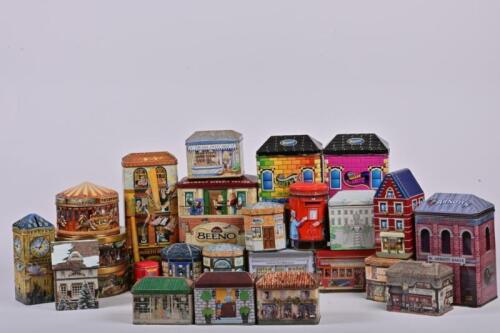 TINS: A large collection of vintage style chocolate and biscuit tins