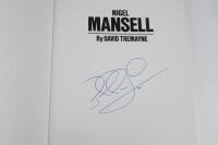 MANSELL: Autocourse Nigel Mansell Driver Profile hardcover book. Signed by Mansell. - 2