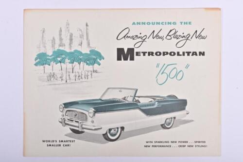 METROPOLITAN: An interesting 'METROPOLITAN "1500"' sales brochure