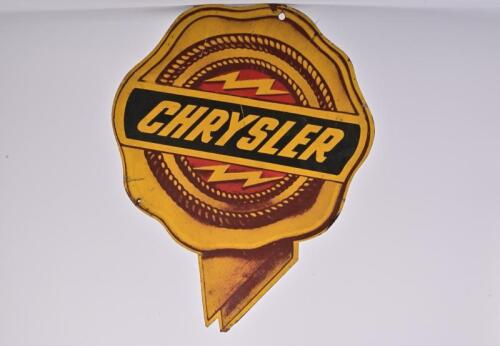 CHRYSLER: A rare circa 1960s original 'CHRYSLER' dealer display sign, 61cm high