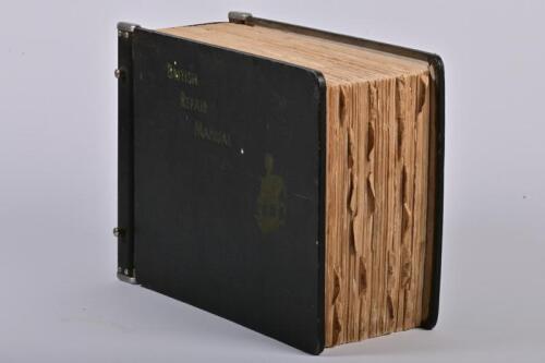 BRITISH REPAIR MANUAL: A voluminous 1955 'BRITISH REPAIR MANUAL'. Details repairs for a myriad of British makes