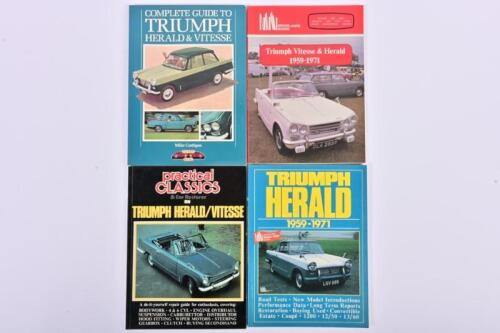 TRIUMPH: Three softcover books relating to Triumph models Herald and Vitesse