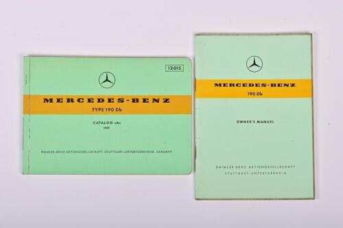 MERCEDES-BENZ: Two original Mercedes-Benz 190 Db items. 1959/1960 MERCEDES-BENZ 190 Db Owner's Manual & Catalog. Superb
