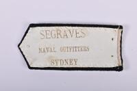 NAVAL BADGES: Four naval badges and an epaulettes, comprising a Royal Motor Yacht Club epaulette, Royal Navy officers cap badges, post-1952, a probable reproduction of a pre-1900 officer beret badge and a French merchant navy cap badge - 2