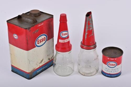 ESSO: Four 'Esso' related items. 'Esso' oil pourers