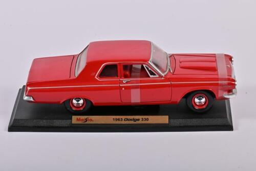DODGE: A 1:18 scale Maisto 1963 Dodge 330. Special Edition