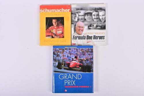 FORMULA ONE: Three hardcover books relating to Formula One racing
