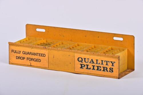 PLIERS: A 'QUALITY PLIERS' steel shop display
