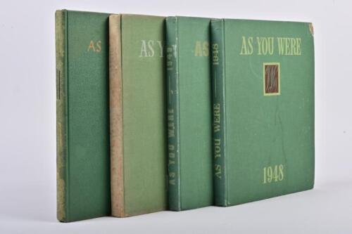 AS YOU WERE: Four volumes of 'AS YOU WERE' 1946, 1948, 1949 & 1950, published by The Australian War Memorial
