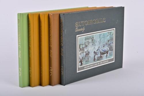 AUTOMOBILE QUARTERLY: Five volumes of Automobile Quarterly