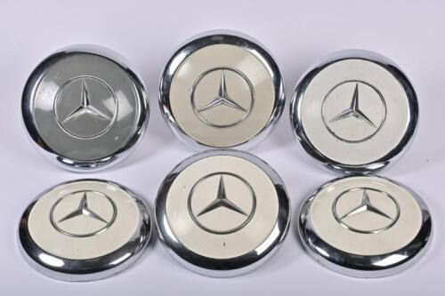 MERCEDES-BENZ: A group of six Mercedes-Benz 180 and 220 'Ponton' hub caps