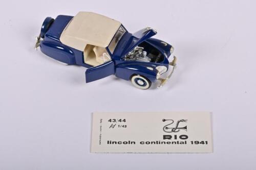 LINCOLN: A 1:43 scale RIO 1941 Lincoln Continental (43/44)
