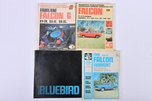 FORD: Four Ford workshop manuals, including Fairlane, Falcon and Fairmont