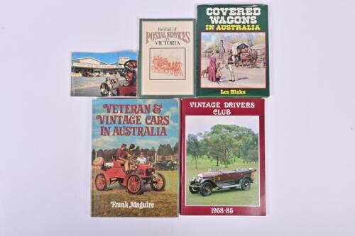 VINTAGE AND VETERAN CARS: Four books and a booklet relating to vintage and veteran cars, including 'Veteran and Vintage Cars in Australia' by Frank Maguire