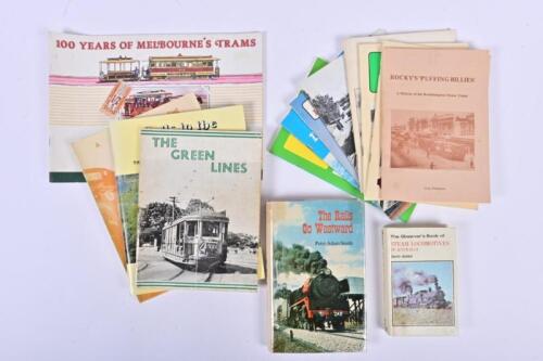 LOCOMOTIVES: A collections of books and booklets relating to locomotives and railways, including 'Steam Locomotives of Australia'
