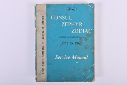 FORD: A Ford Consul, Zephyr and Zodiac marks I and II, 1951 to 1962 service manual