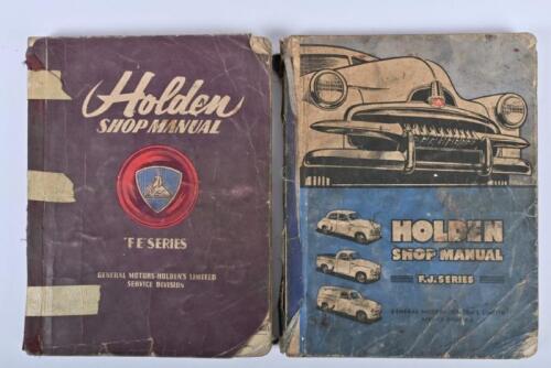 HOLDEN: Two Holden shop manuals, FE series and FJ series