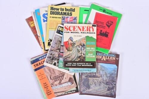 MODEL TRAINS: A collection of books and booklet relating to model trains, including 'How to Build Dioramas'