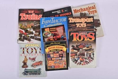 MODEL TOYS: A collection of books relating to model toys, including 'Farm Tractors Collectibles' by Lee Klancher