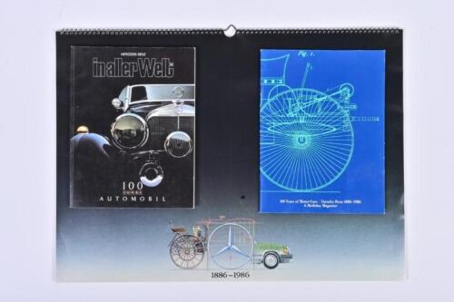 DAIMLER-BENZ: A Daimler-Benz commemorative centennial calendar and associated magazines