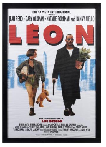 LEON/THE PROFESSIONAL: Three original framed movie posters for Leon/The Professional, each framed and glazed, rippling to most, the largest frame 109 x 76cm overall