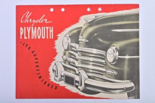 CHRYSLER: A Chrysler PLYMOUTH four page sales brochure. 'YORK MOTOR PTY.LTD' distributor details to rear
