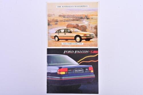 FORD: A pair of 1988 Ford EA Brochures including &ldquo;Ford Falcon S&rdquo; fold out brochure and &ldquo;The Australian Masterpiece&rdquo; Ford Fairmont brochure