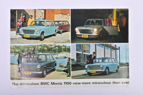 MORRIS: An original BMC Morris 100 sales brochure with Linacre&rsquo;s Motors P/L Brighton Beach dealer stamp