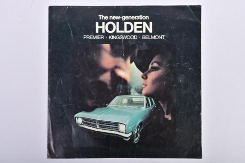 HOLDEN: An original Holden Premier, Kingswood, Belmont &ldquo;The new Generation Holden&rdquo; sales brochure