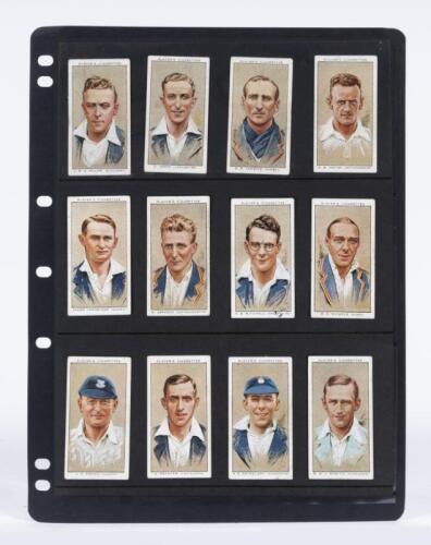 CIGARETTE CARDS: A incomplete set of forty-eight John Players & Sons &ldquo;Cricketers 1934&rdquo; cigarette cards