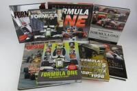 F1 HISTORY: A group of F1 history books.