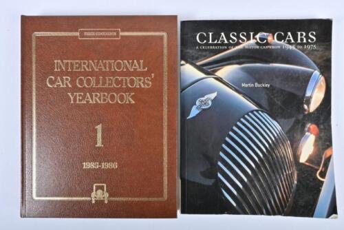 COLLECTORS CARS: Two large format books relating to collectors cars, including 'CLASSICS CARS' by Martin Buckley